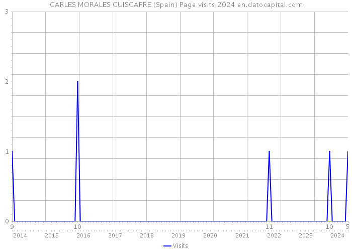 CARLES MORALES GUISCAFRE (Spain) Page visits 2024 