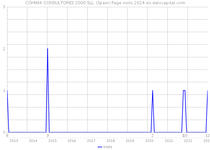 COHIMA CONSULTORES 2000 SLL. (Spain) Page visits 2024 