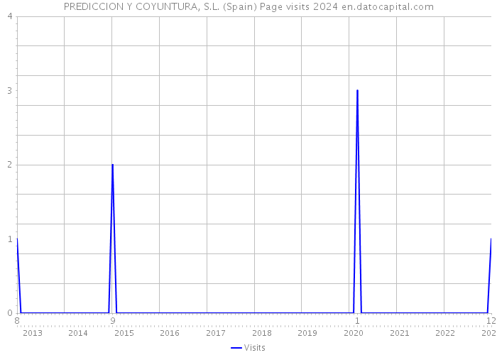PREDICCION Y COYUNTURA, S.L. (Spain) Page visits 2024 