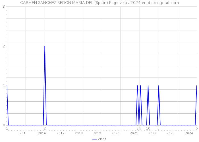 CARMEN SANCHEZ REDON MARIA DEL (Spain) Page visits 2024 