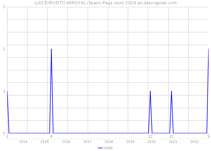 LUIS EXPOSITO ARROYAL (Spain) Page visits 2024 