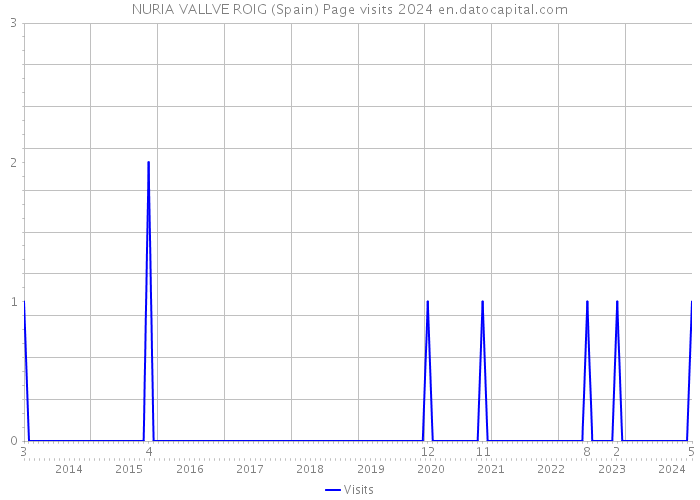 NURIA VALLVE ROIG (Spain) Page visits 2024 