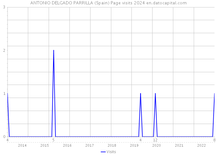ANTONIO DELGADO PARRILLA (Spain) Page visits 2024 