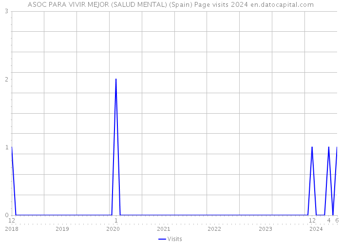 ASOC PARA VIVIR MEJOR (SALUD MENTAL) (Spain) Page visits 2024 