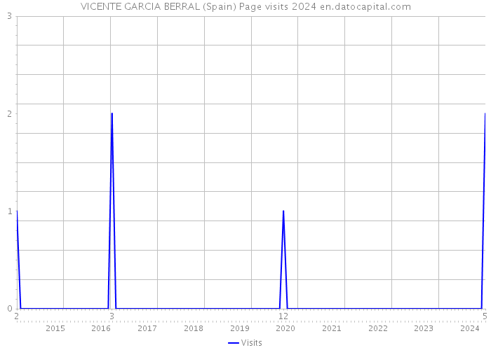 VICENTE GARCIA BERRAL (Spain) Page visits 2024 