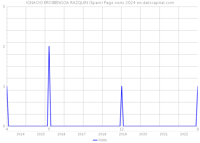 IGNACIO ERCIBENGOA RAZQUIN (Spain) Page visits 2024 