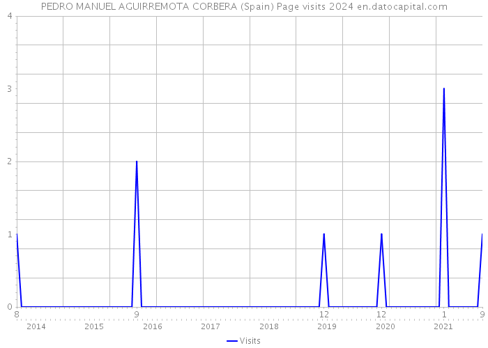 PEDRO MANUEL AGUIRREMOTA CORBERA (Spain) Page visits 2024 