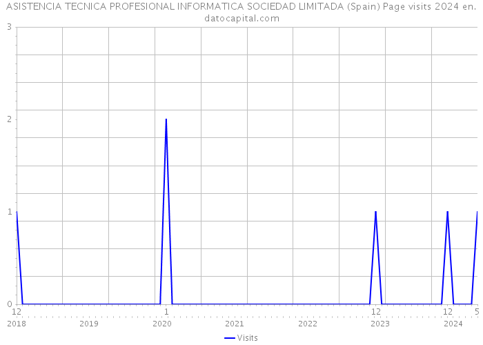 ASISTENCIA TECNICA PROFESIONAL INFORMATICA SOCIEDAD LIMITADA (Spain) Page visits 2024 