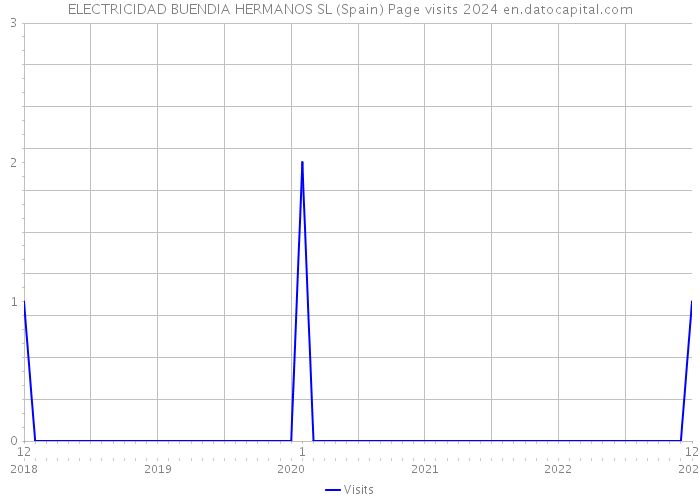 ELECTRICIDAD BUENDIA HERMANOS SL (Spain) Page visits 2024 