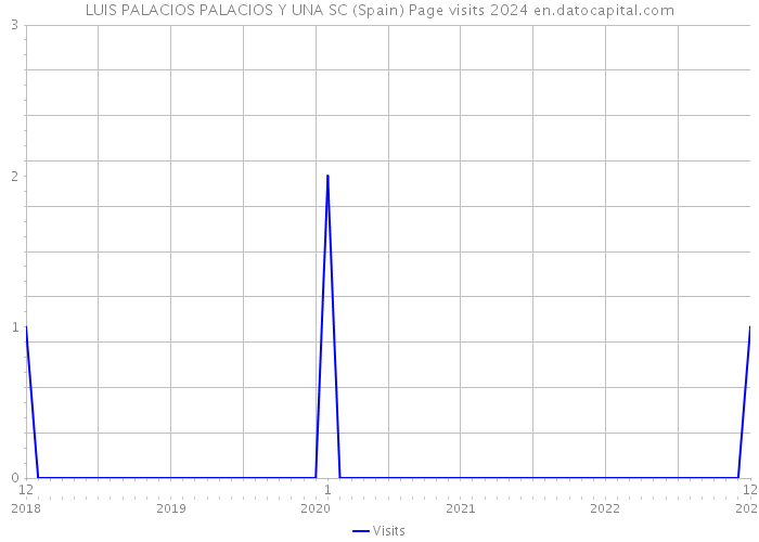 LUIS PALACIOS PALACIOS Y UNA SC (Spain) Page visits 2024 