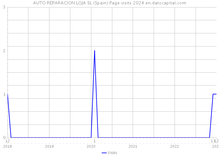AUTO REPARACION LOJA SL (Spain) Page visits 2024 
