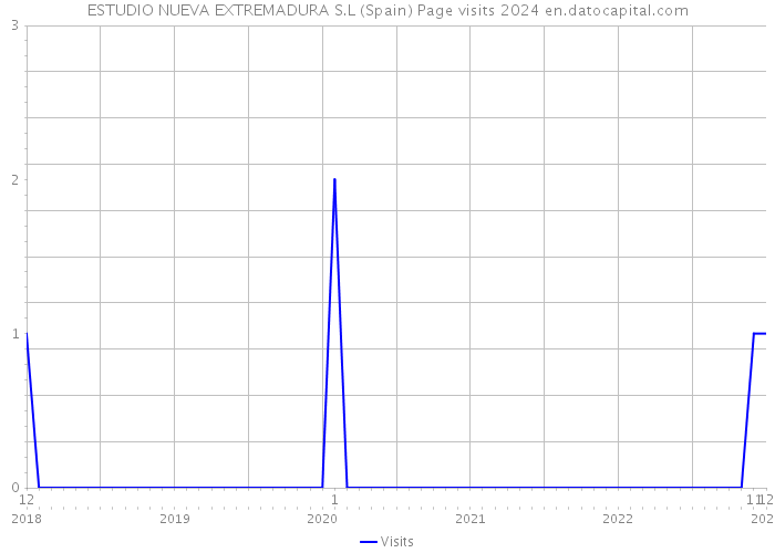 ESTUDIO NUEVA EXTREMADURA S.L (Spain) Page visits 2024 