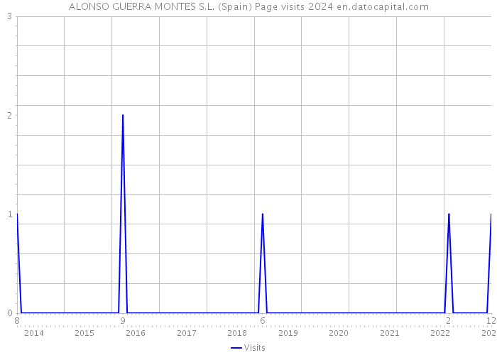 ALONSO GUERRA MONTES S.L. (Spain) Page visits 2024 