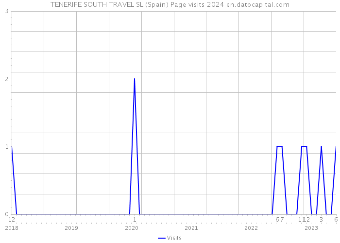 TENERIFE SOUTH TRAVEL SL (Spain) Page visits 2024 