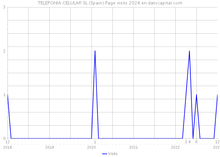 TELEFONIA CELULAR SL (Spain) Page visits 2024 