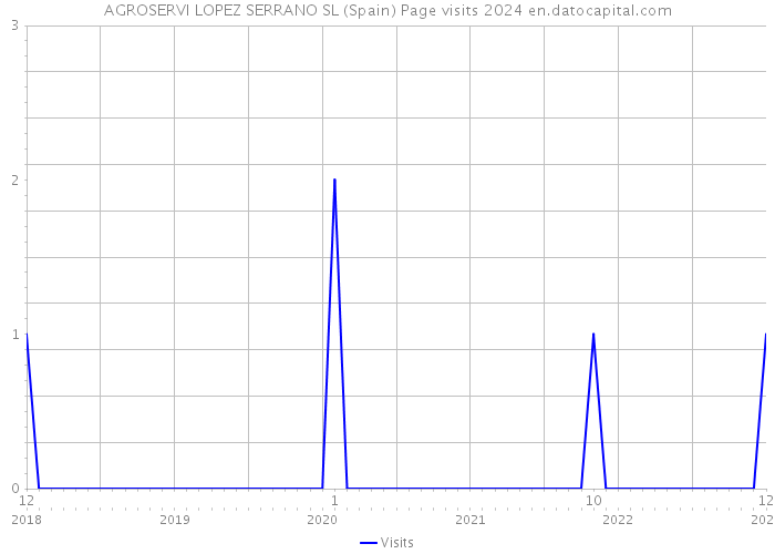 AGROSERVI LOPEZ SERRANO SL (Spain) Page visits 2024 