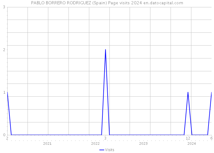PABLO BORRERO RODRIGUEZ (Spain) Page visits 2024 