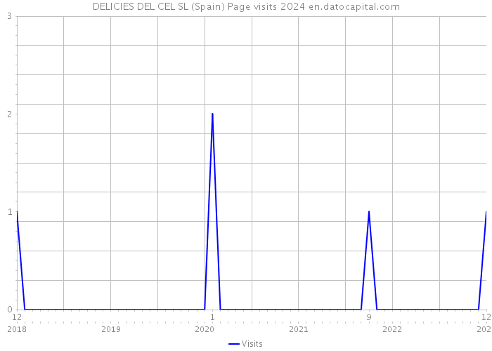 DELICIES DEL CEL SL (Spain) Page visits 2024 