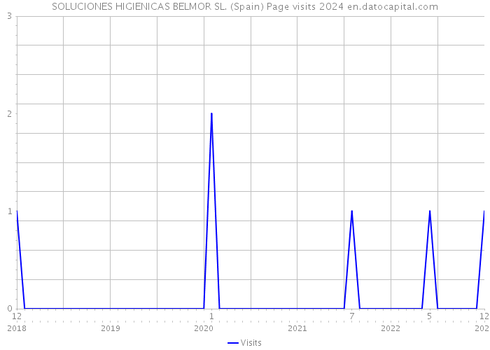 SOLUCIONES HIGIENICAS BELMOR SL. (Spain) Page visits 2024 