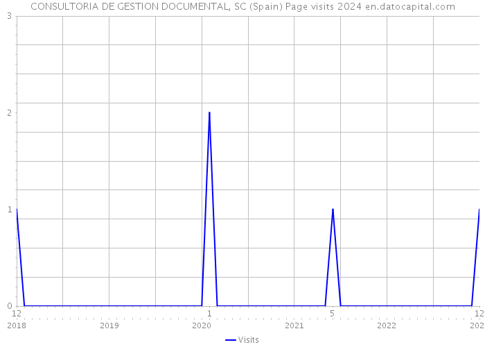 CONSULTORIA DE GESTION DOCUMENTAL, SC (Spain) Page visits 2024 