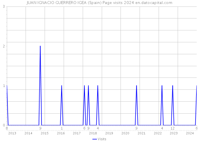 JUAN IGNACIO GUERRERO IGEA (Spain) Page visits 2024 
