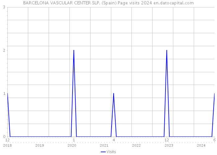 BARCELONA VASCULAR CENTER SLP. (Spain) Page visits 2024 