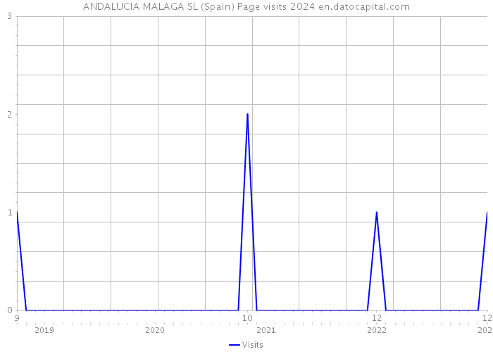 ANDALUCIA MALAGA SL (Spain) Page visits 2024 