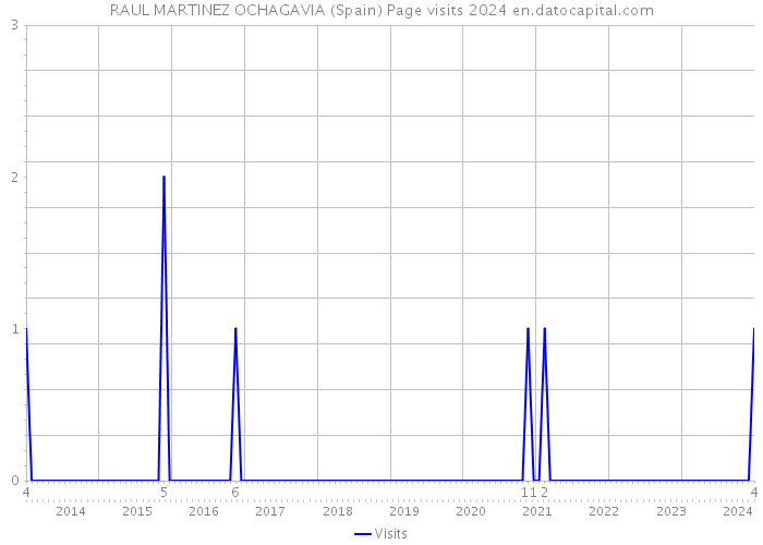 RAUL MARTINEZ OCHAGAVIA (Spain) Page visits 2024 