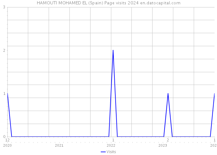 HAMOUTI MOHAMED EL (Spain) Page visits 2024 