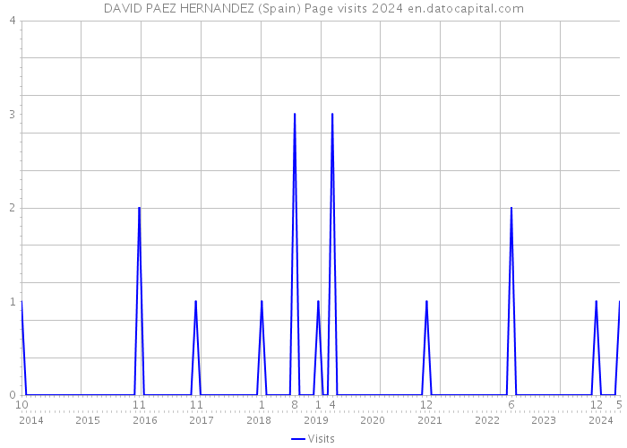 DAVID PAEZ HERNANDEZ (Spain) Page visits 2024 