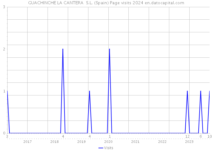 GUACHINCHE LA CANTERA S.L. (Spain) Page visits 2024 
