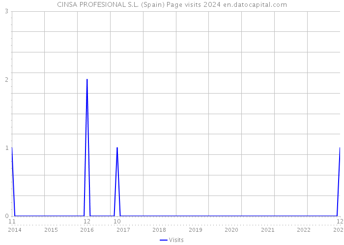 CINSA PROFESIONAL S.L. (Spain) Page visits 2024 