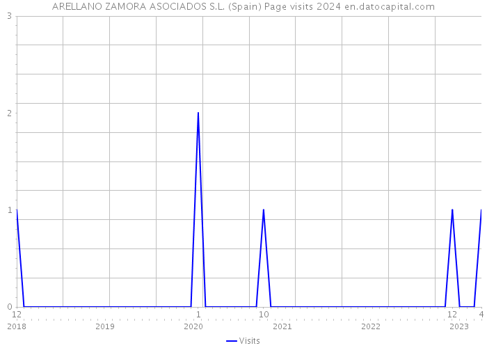 ARELLANO ZAMORA ASOCIADOS S.L. (Spain) Page visits 2024 
