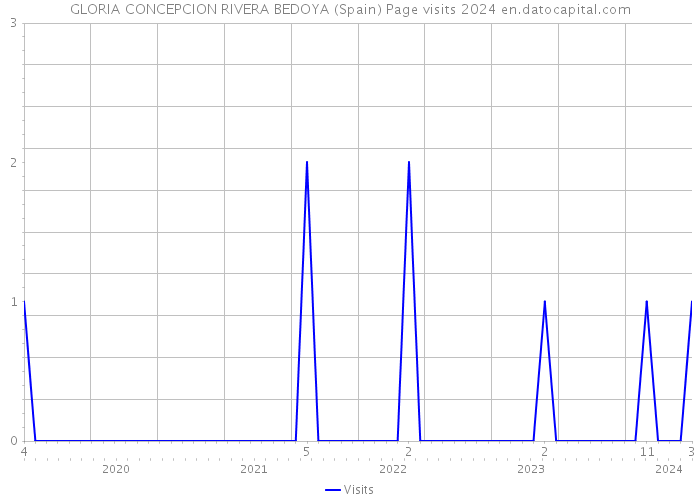 GLORIA CONCEPCION RIVERA BEDOYA (Spain) Page visits 2024 