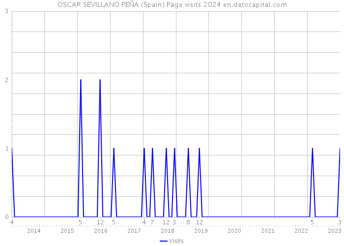 OSCAR SEVILLANO PEÑA (Spain) Page visits 2024 