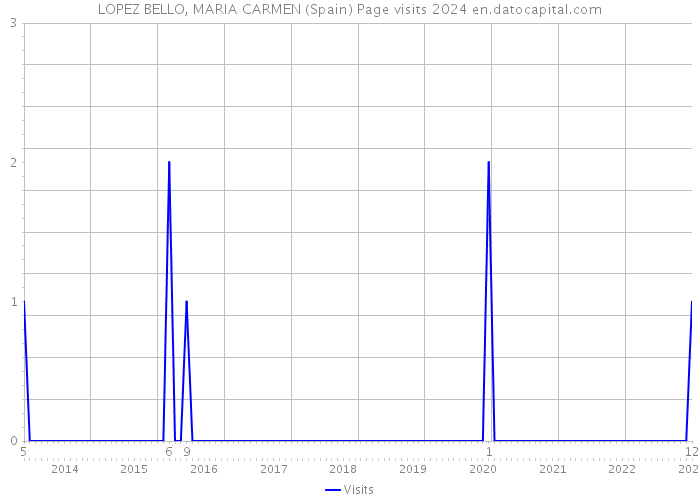 LOPEZ BELLO, MARIA CARMEN (Spain) Page visits 2024 