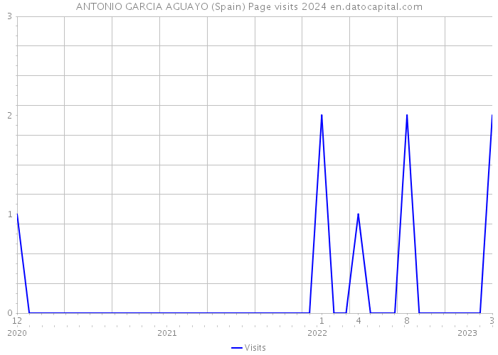 ANTONIO GARCIA AGUAYO (Spain) Page visits 2024 