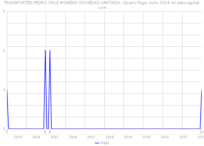 TRANSPORTES PEDRO CRUZ MORENO SOCIEDAD LIMITADA. (Spain) Page visits 2024 