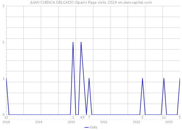 JUAN CUENCA DELGADO (Spain) Page visits 2024 