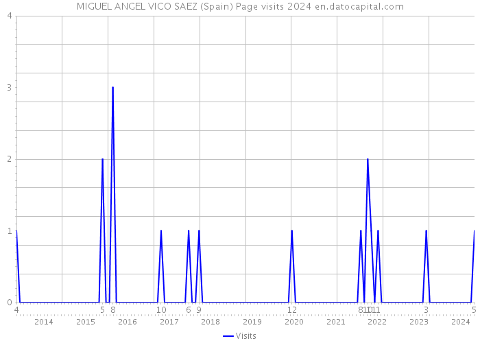 MIGUEL ANGEL VICO SAEZ (Spain) Page visits 2024 