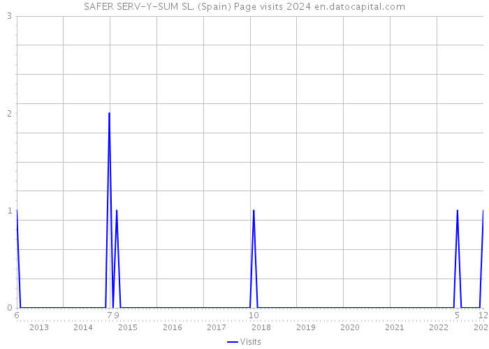 SAFER SERV-Y-SUM SL. (Spain) Page visits 2024 