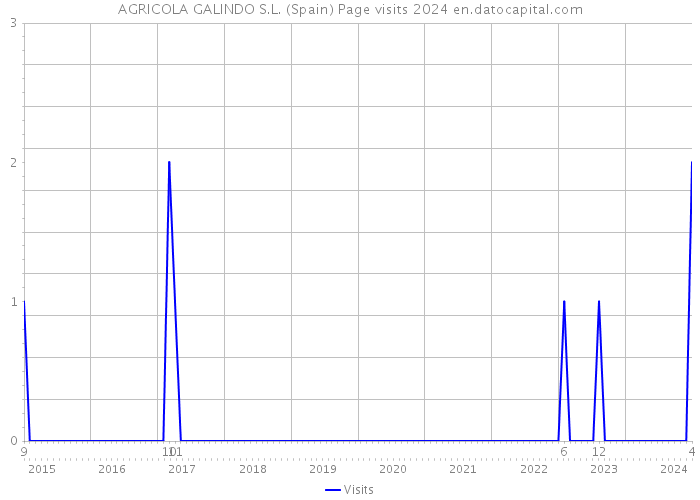 AGRICOLA GALINDO S.L. (Spain) Page visits 2024 