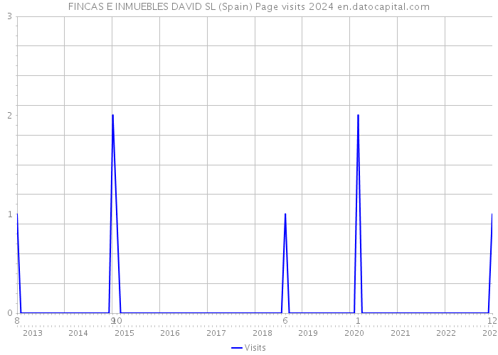 FINCAS E INMUEBLES DAVID SL (Spain) Page visits 2024 