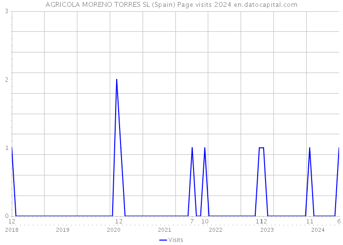 AGRICOLA MORENO TORRES SL (Spain) Page visits 2024 