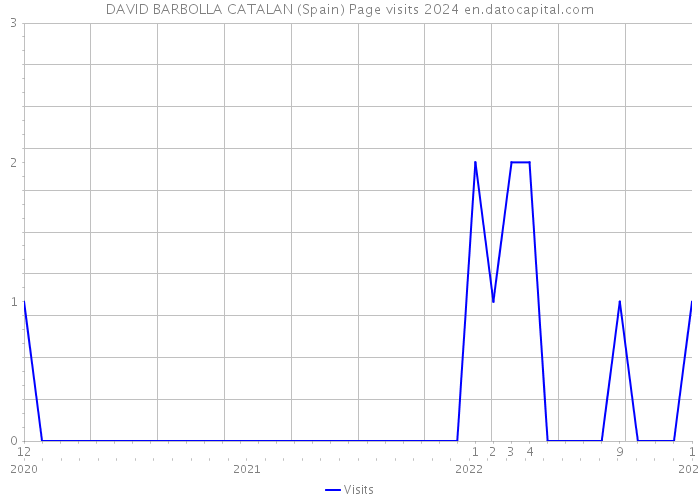 DAVID BARBOLLA CATALAN (Spain) Page visits 2024 