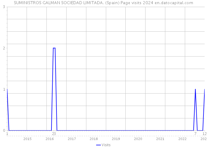 SUMINISTROS GALMAN SOCIEDAD LIMITADA. (Spain) Page visits 2024 