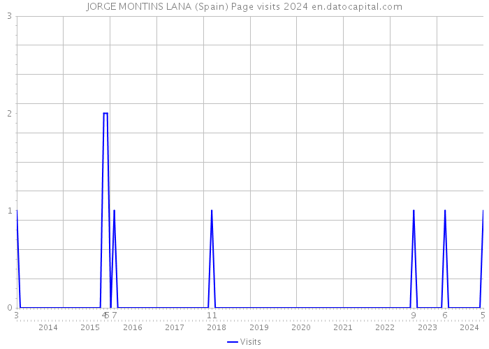 JORGE MONTINS LANA (Spain) Page visits 2024 
