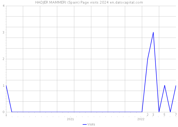 HADJER MAMMERI (Spain) Page visits 2024 