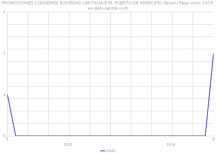 PROMOCIONES COLINDRES SOCIEDAD LIMITADA(R.M. PUERTO DE ARRECIFE) (Spain) Page visits 2024 