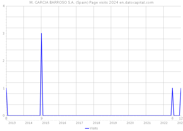 M. GARCIA BARROSO S.A. (Spain) Page visits 2024 